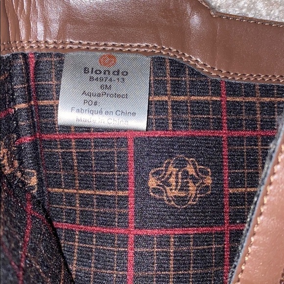 Blondo Volly Waterproof Brown Leather Ankle boots Sz 6 - Picture 3 of 16